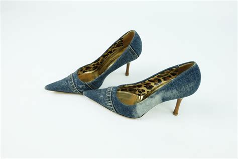 dolce gabbana denim pumps